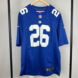 Nike New York Giants Saquon Barkley #26 NFL On Field Home Jersey Adult Large